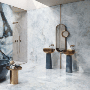 TELE DI MARMO PRECIOUS CRYSTAL AZURE Naturale 120x120 - EMILGROUP ©