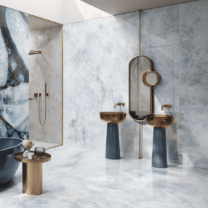 TELE DI MARMO PRECIOUS CRYSTAL AZURE Naturale 120x120 - EMILGROUP ©