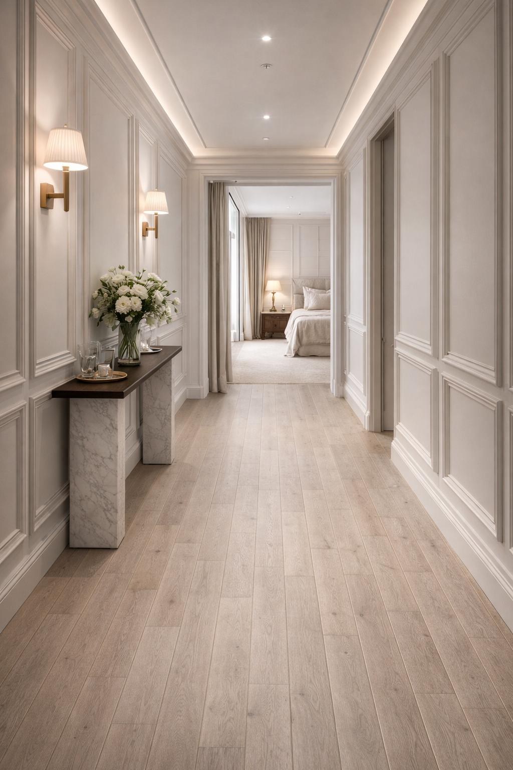 HÉRITAGE MARFIL Massif 15x120x400-2200 Verni Brossé Choix Ru A