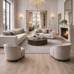 HÉRITAGE MARFIL Epaisseur 15mm / Largeur 16cm / Longueur 40-220cm Verni Brossé Choix Rustic A