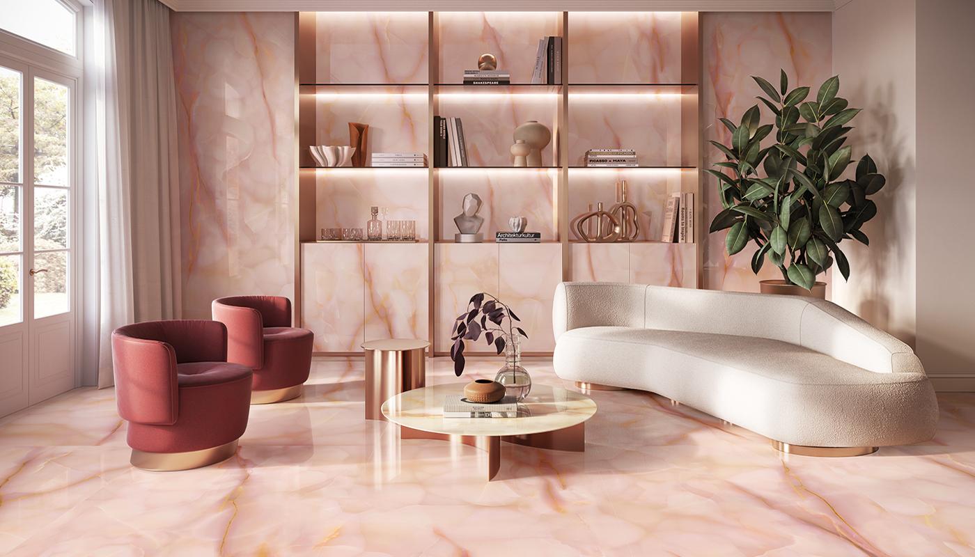 TELE DI MARMO PURE ONYX MALVA Full Lappato 60×120 – EMILGROUP ©