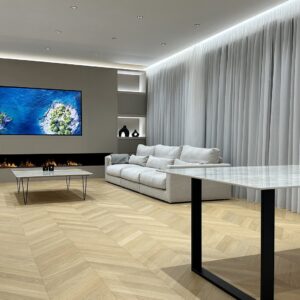 ATLANTA INVISIBLE Point de Hongrie Epaisseur 14mm / Largeur 9,2cm / Longueur 52cm Verni Choix ABC