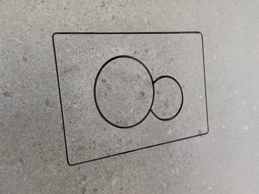 Plaque de Déclenchement à Carreler GEBERIT 22,5×14,5×0,5cm