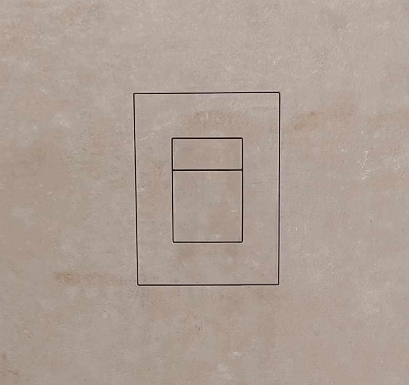 Plaque de Déclenchement à Carreler GROHE 18,0×13,9×9,0cm