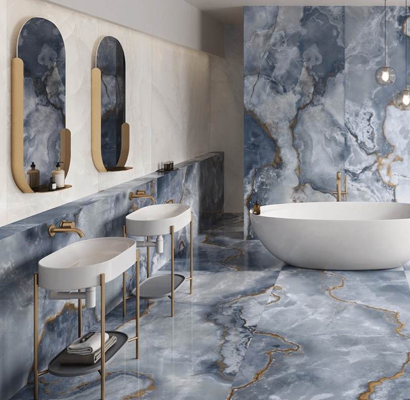 TELE DI MARMO ONYX BLUE Full Lappato 60×120 – EMILGROUP ©
