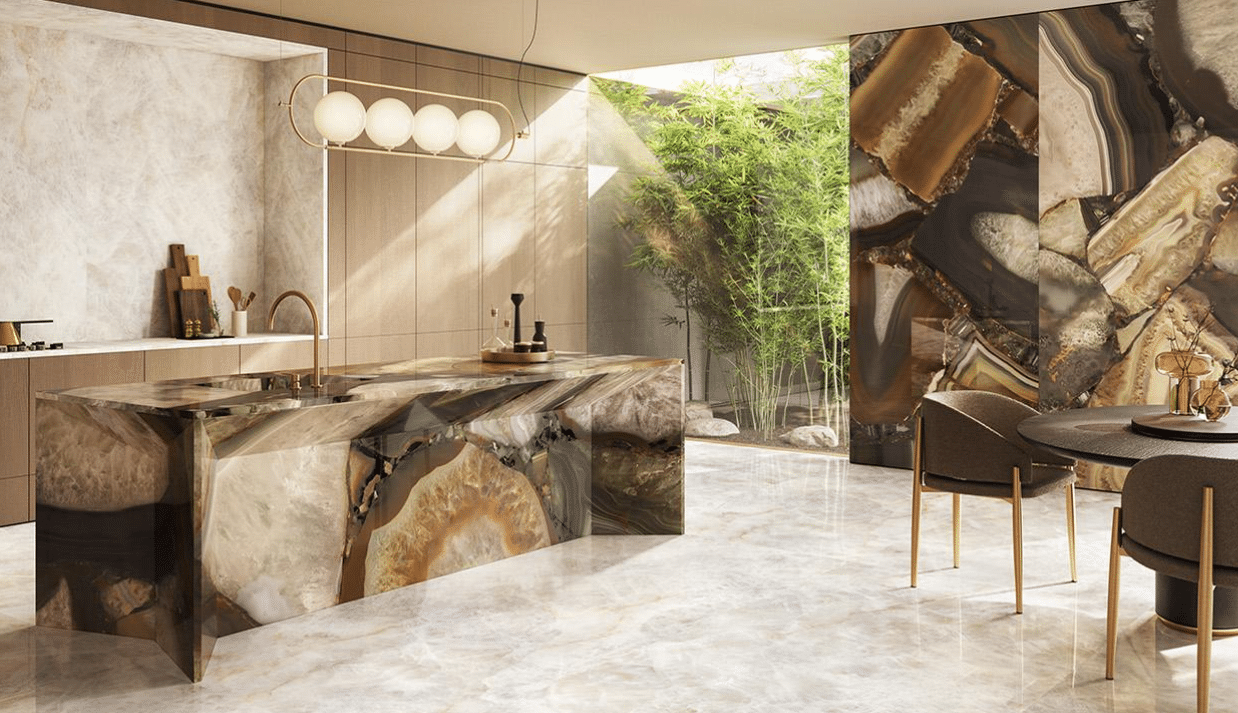 TELE DI MARMO PRECIOUS AGATE BROWN Full Lappato 60×120 – EMILGROUP ©