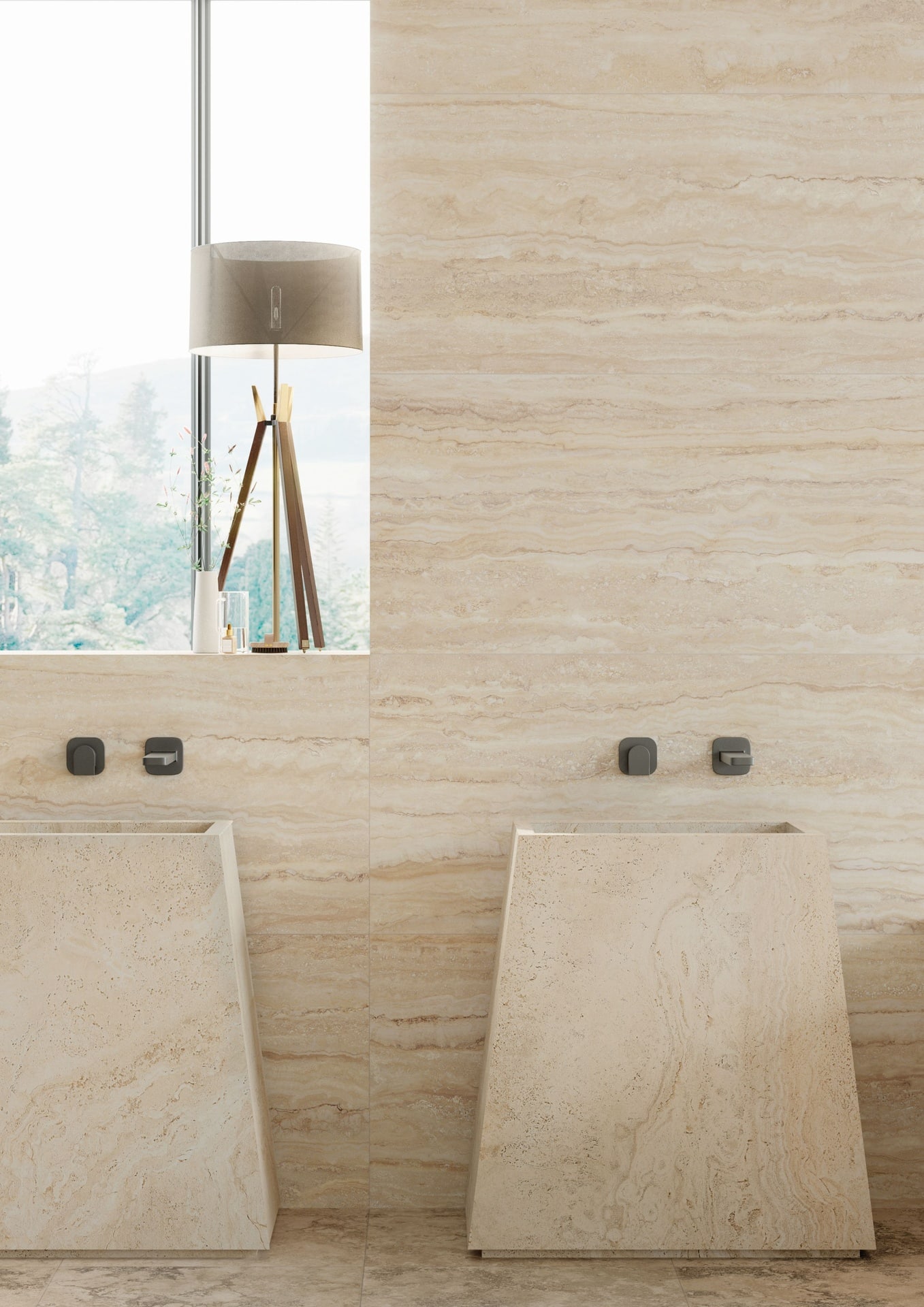 UNIQUE TRAVERTINE VEIN CUT CREAM Naturale R10 60×120 – Provenza ©