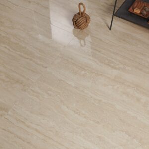 UNIQUE TRAVERTINE VEIN CUT CREAM Full Lappato 60x120 - Provenza ©