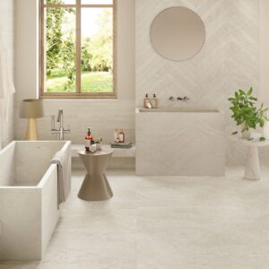 UNIQUE TRAVERTINE MINIMAL WHITE Naturale R10 60x60 - Provenza ©