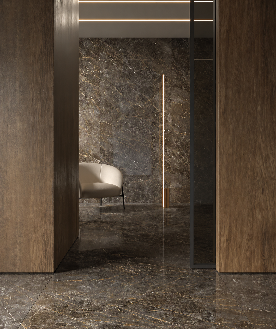 AESTHETICA GOLDEN BLACK RM Natural 60×120 – La Faenza ©