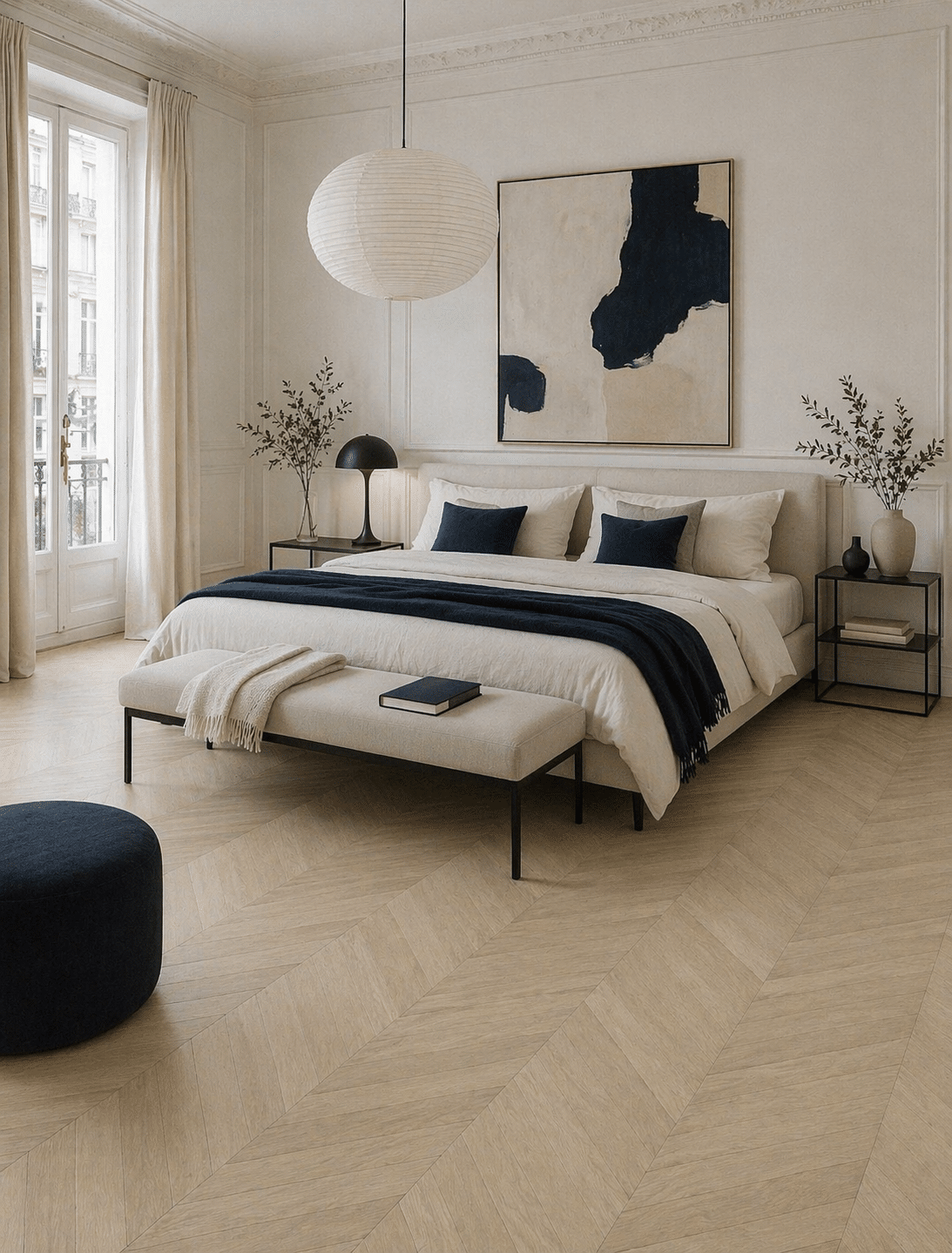 ARDENNES CRISTAL Point de Hongrie 15x90x620 Verni Choix Premium Bis